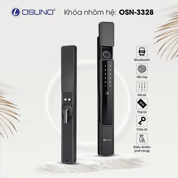 Khóa Vân Tay Cửa Nhôm Kính Tự Động OSN-3328