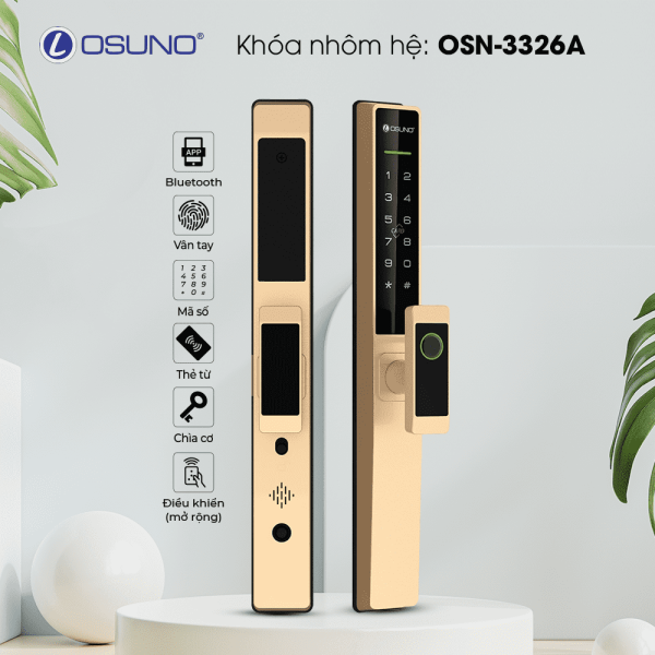 Khoá Điện Tử Cửa Nhôm Kính OSN-3326A